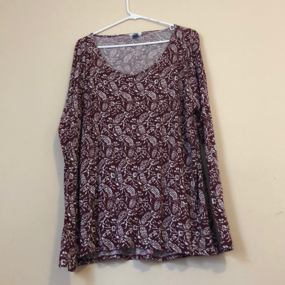 Long sleeve printed shirt